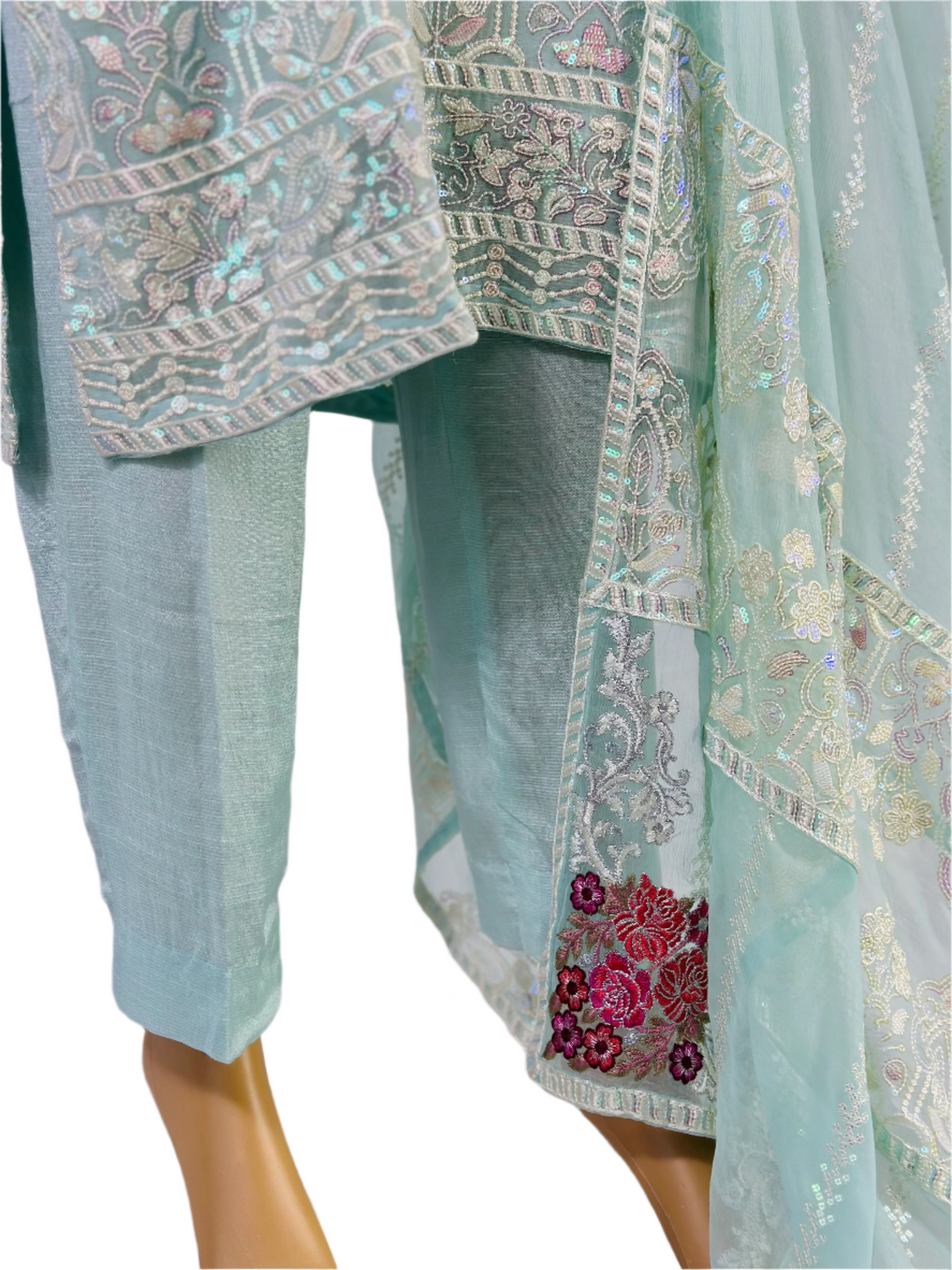 Majestic Luxury Embroidered Three-Piece Suit